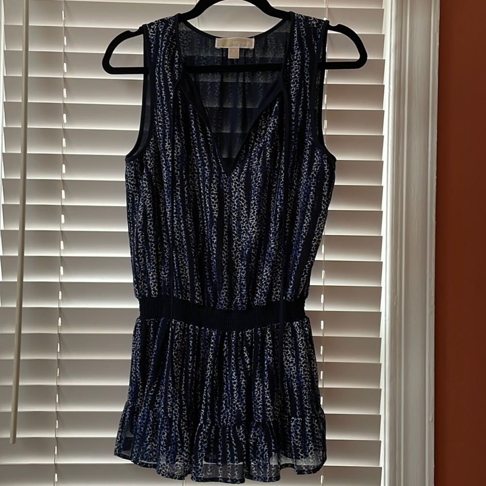 Michael kors blue tank top